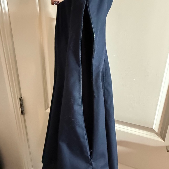 NWOT- Navy Theory Fit and Flare Dress in Sleek Poplin - Size 6 - Picture 6 of 10